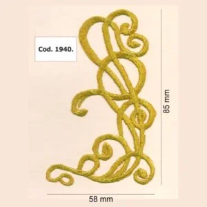 Apliques metalizado termoadhesivo 58 x 85 mm